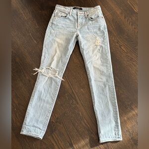 J Brand Light Blue Distressed Skinny Jeans